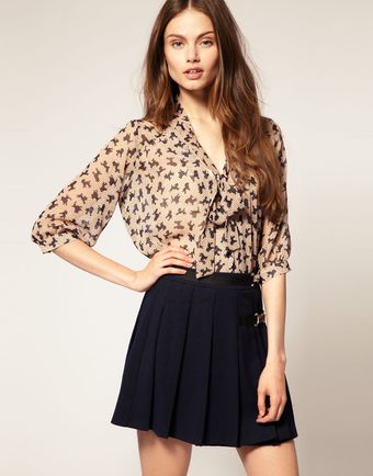 ASOS Collection Asos Poodle Print Tunic - Lyst