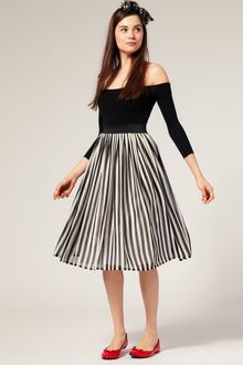 ASOS Collection Asos Stripe Midi Skirt - Lyst