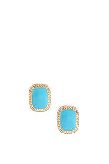 ASOS Collection Asos Rectangular Stone Stud Earrings - Lyst