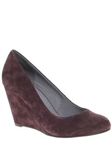 Asos Asos Scamp Suede Wedge Court Shoes - Lyst