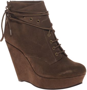 Asos Asos Ariel Suede Lace Detail Ankle Boot - Lyst