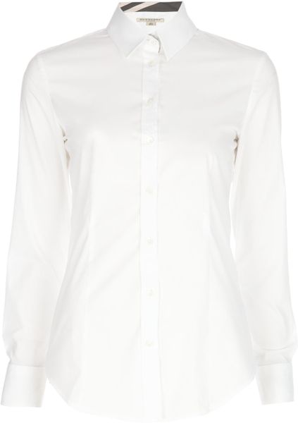 Burberry Classic Shirt in White - Lyst