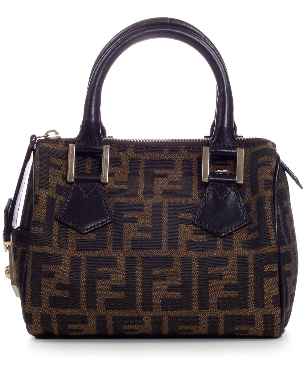 Fendi Canvas and Leather Bag in Brown | Lyst