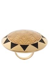 House Of Harlow 14ct Gold Plated Sun Cocktail Ring