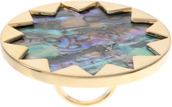 House Of Harlow 14ct Gold Plated Sunburst Cocktail Ring - Lyst