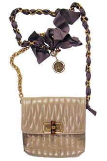 Lanvin Mini Pop Leather Bag in Oatmeal - Lyst