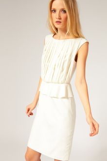 Ted Baker Peplum Dress - Lyst