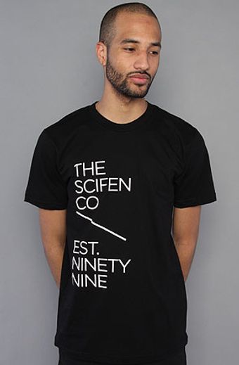 The Scifen Company The Finger Print T-shirt in Black - Lyst
