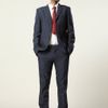 Topman Blue Pindot Skinny Suit Jacket in Blue for Men - Lyst