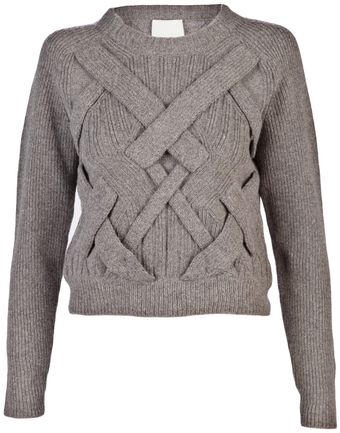 3.1 Phillip Lim 3d Cable Pullover - Lyst