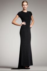 Alice + Olivia Rumor Open-back Sparkle Gown