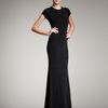 Alice + Olivia Rumor Openback Sparkle Gown in Black - Lyst