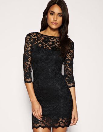 ASOS Collection Asos Lace Bodycon Dress - Lyst