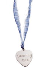 Aurelie Bidermann Save My Tree Engraved Heart Silver Medal On Mens Shirt Thread