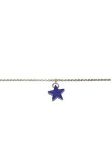 Aurelie Bidermann Star Charm Bracelet in Silver and Lapis Lazuli (17cm) - Lyst