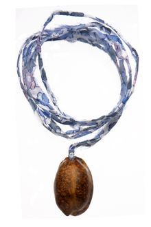 Aurelie Bidermann Porcelaine Necklace with Enameled Shell On Liberty Thread - Lyst