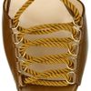 Christian Louboutin Jerry 160 Laceup Leather Sandals in Brown - Lyst