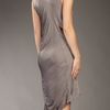 Helmut Lang Drape Dress in Gray (grey) - Lyst