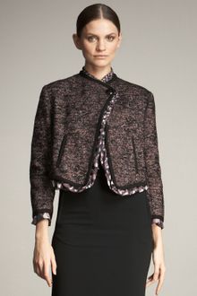 Jean Paul Gaultier Print-trim Tweed Jacket - Lyst