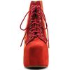 Jeffrey Campbell Lita  Multi Colored Suede Platform Bootie in Orange (multi) - Lyst