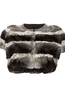 Liska Rabbit Fur Bolero - Lyst