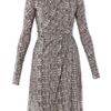 Max Mara Studio Long Sleeve Dress in Gray (grey) - Lyst