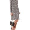 Max Mara Studio Long Sleeve Dress in Gray (grey) - Lyst