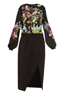 Preen Agatha Long Sleeve Dress - Lyst