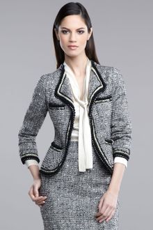 St. John Tweed Jacket - Lyst