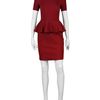 Stella Mccartney Peplum Dress in Red - Lyst