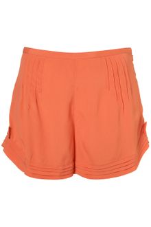 Topshop Coral Bow Side Shorts - Lyst