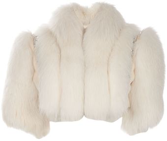 Valentino Fox Fur Bolero Jacket - Lyst