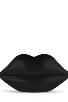 Lulu Guinness Black Perspex Lips Clutch - Lyst