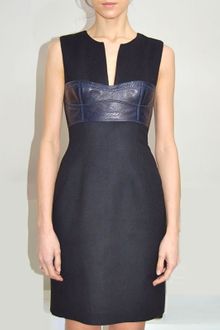 Marios Schwab Sleeveless Wool Shift Dress - Lyst