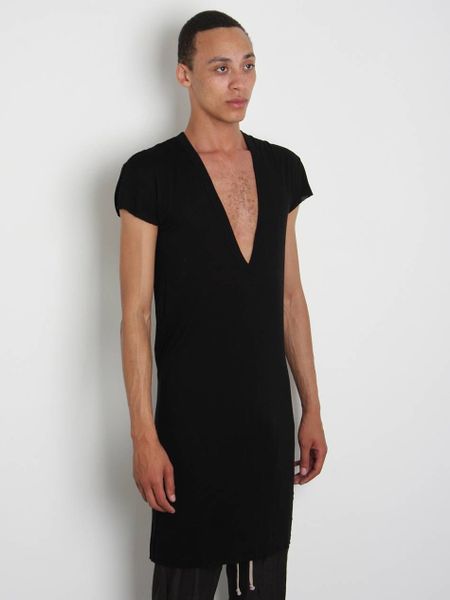 Deep v neck t shirt dress deals