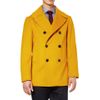 E. Tautz Wool Pea Coat in Gold for Men (pea) - Lyst