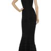 Hervé Léger Beaded Bandage Gown in Black - Lyst