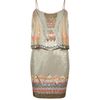 Allsaints Chan Vest Dress in Gold (champagne/fluoro) - Lyst