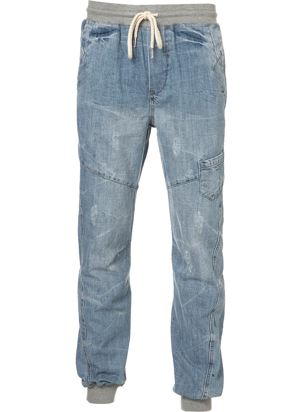 Topman Light Blue Denim Joggers in Blue for Men Lyst