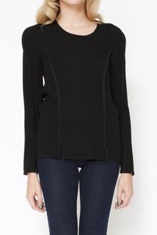 3.1 Phillip Lim Top with Curved Binding Detail - Lyst