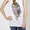 Acne Zone Wood Print  White in White - Lyst