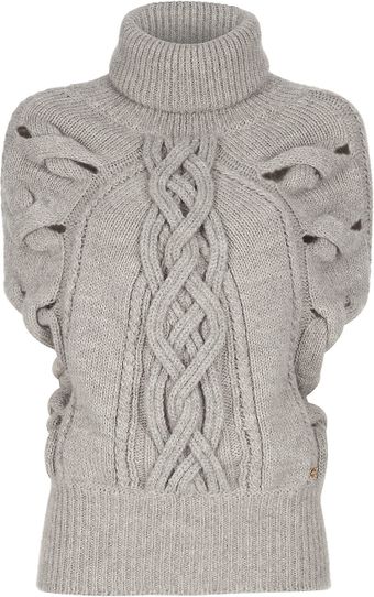 Gucci Knotted Cable Knit Jumper - Lyst