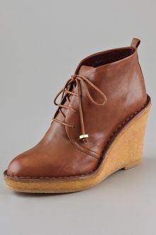 Marc By Marc Jacobs Lace Up Wedge Platform Booties - Lyst