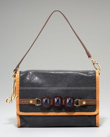 Milly Medium Flap Shoulder Bag in Black - Lyst