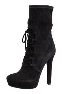 Miu Miu Stretch Lace-up Boot - Lyst