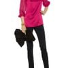 Philosophy Di Alberta Ferretti Silksatin and Chiffon Blouse in Pink - Lyst