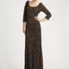 Theia Sequined Gown in Gold (bronze) - Lyst