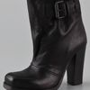 Vic Matie' Buckle High Heel Booties in Black - Lyst
