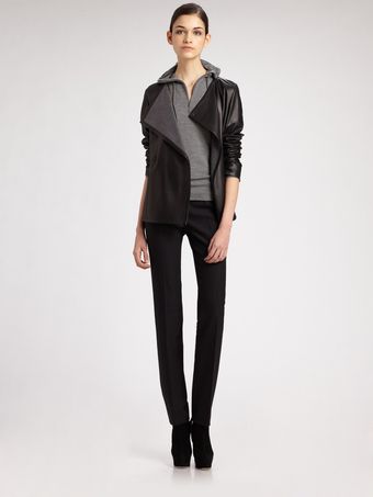 Akris Punto Nappa Leather Jacket - Lyst