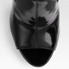Alexander Wang Agnete Patent Leather Dorsay Peep Toe Ankle Boots in Black - Lyst